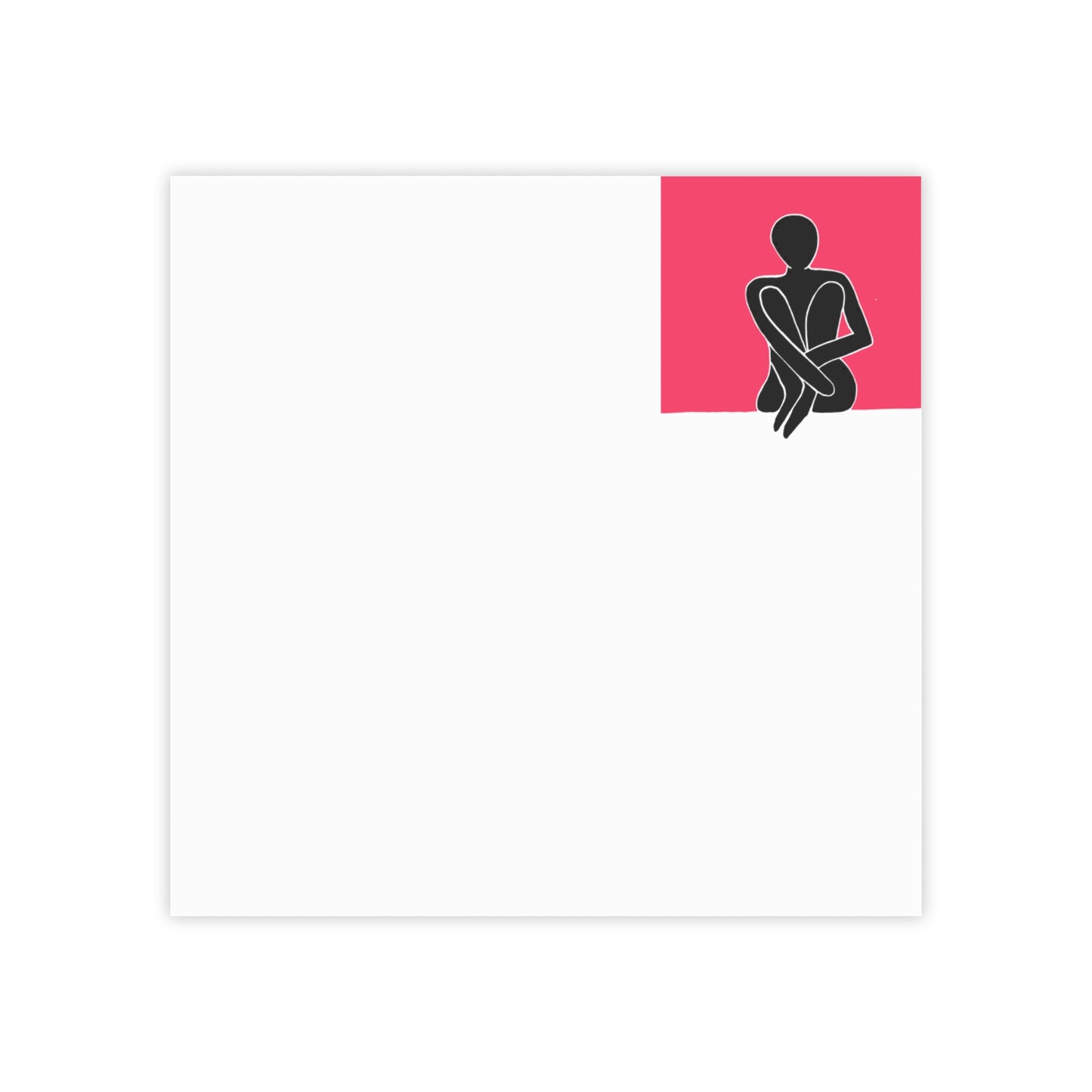 Artistic Post-it® Note Pads with Stylish Silhouette Design for Creative Organization