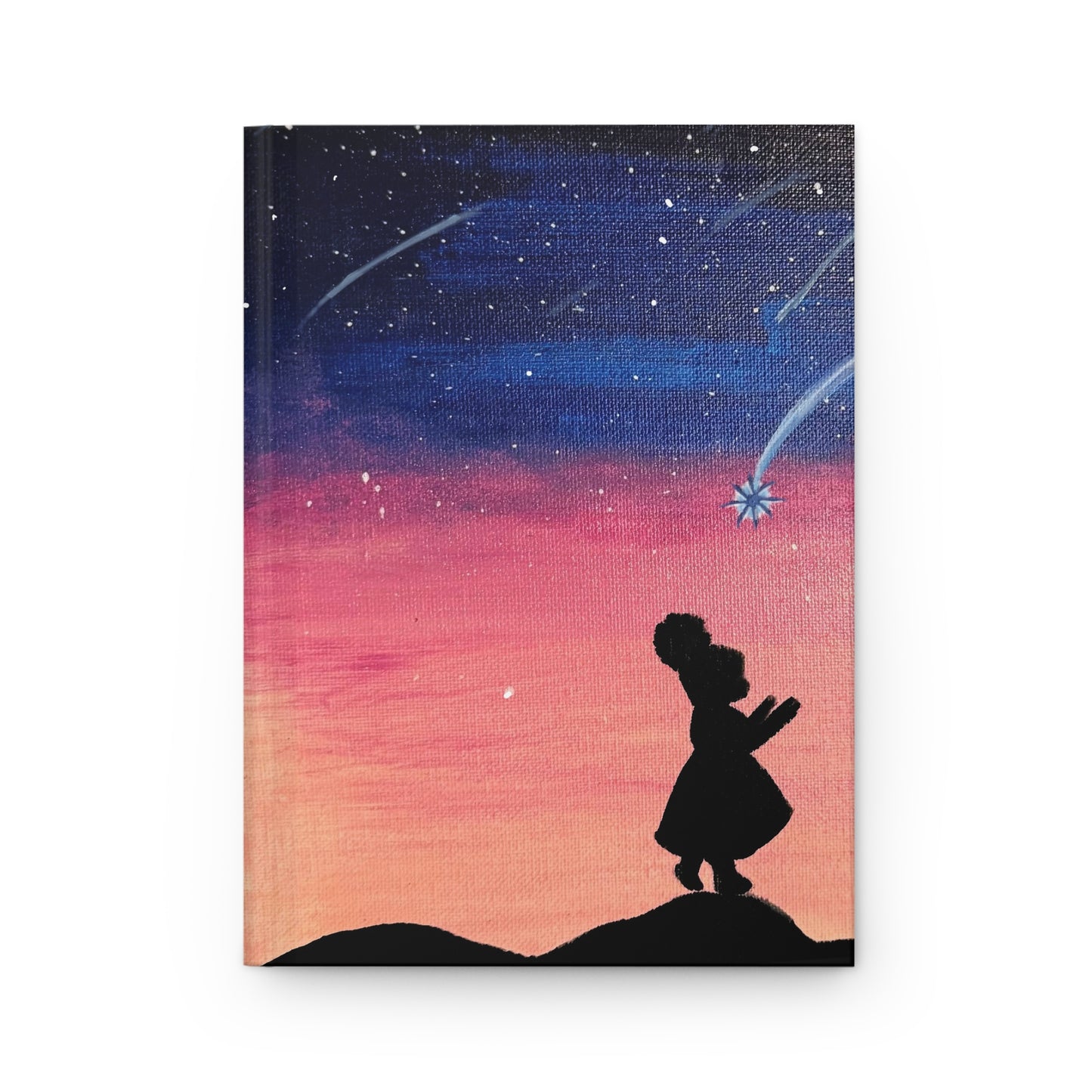 Dreamy Night Sky Hardcover Journal - Starry Design for Writers & Dreamers