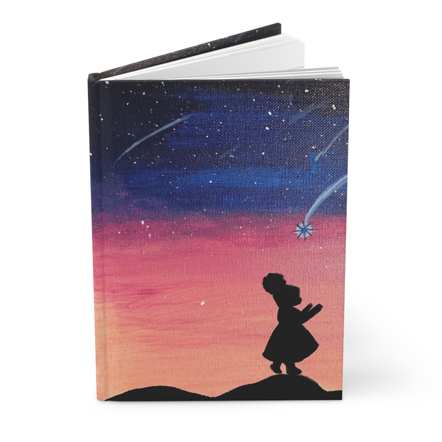 Dreamy Night Sky Hardcover Journal - Starry Design for Writers & Dreamers